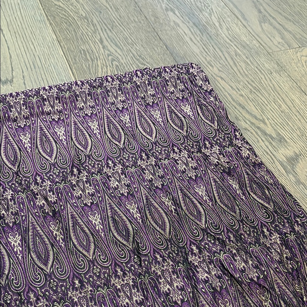 Purple Patterned Fabric - Picture 2 of 3